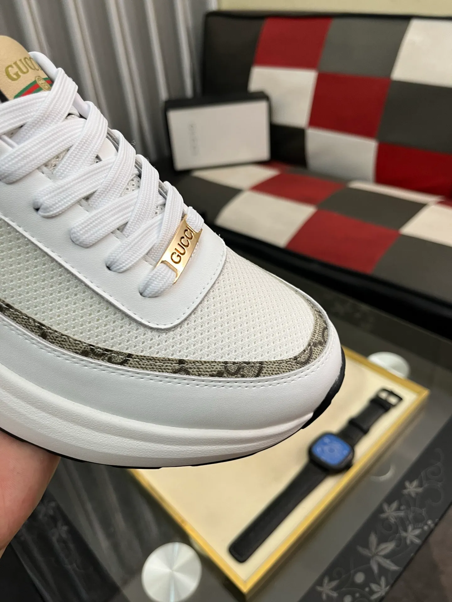 Men's Men's Shoes 💰458 ⌚️⌚️[GUCCI] Gucci men's casual shoes are absolutely popular 🔥The ultimate matching item for trendy men! The charm of super texture is irresistible, the main recommendation, the flower leather color is bright! The upper is made of high-quality brand printed fabric with cowhide, breathable leather lining and wear-resistant rubber sole, noble and elegant! Extremely comfortable🎁🎁You can be as handsome as you want💪 38-443️⃣colors available